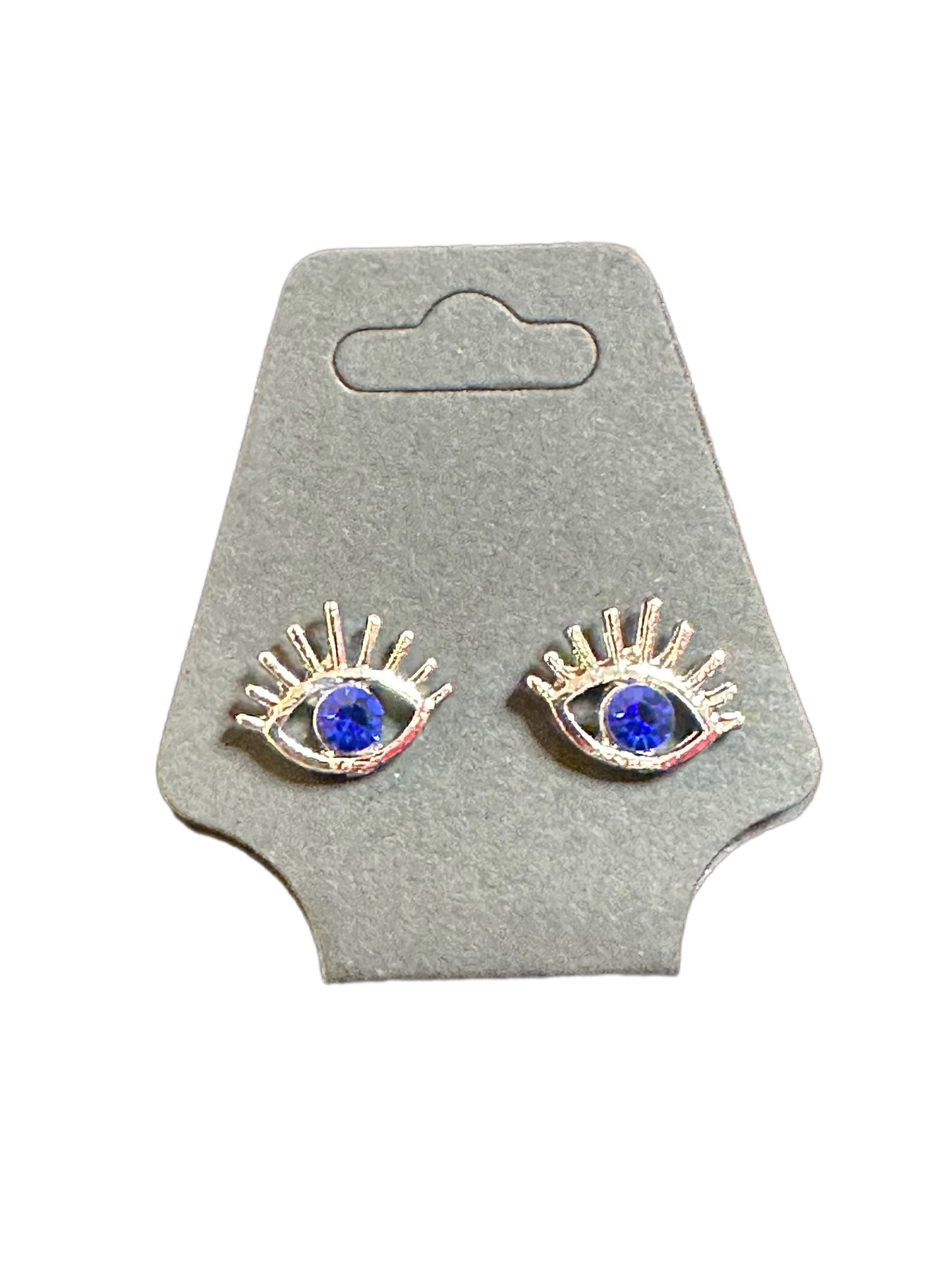 Blue Evil Eye Studs