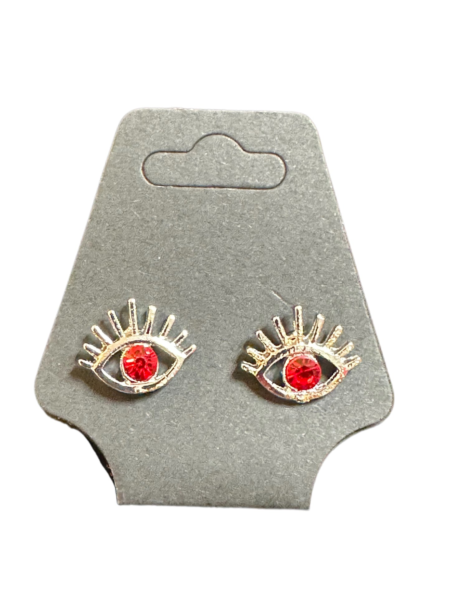 Red Evil Eye Studs