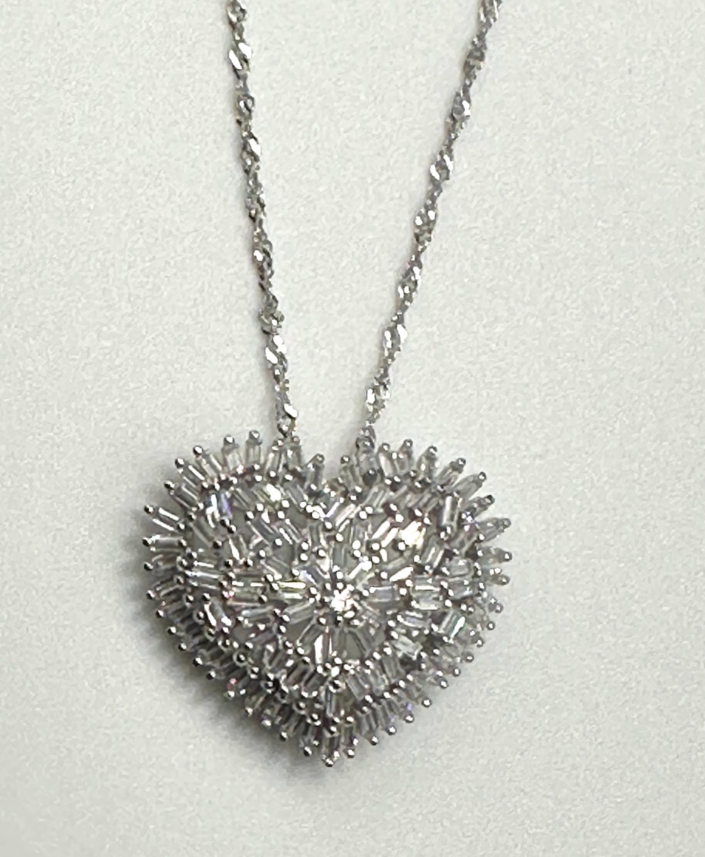 Puffed Sterling Silver heart