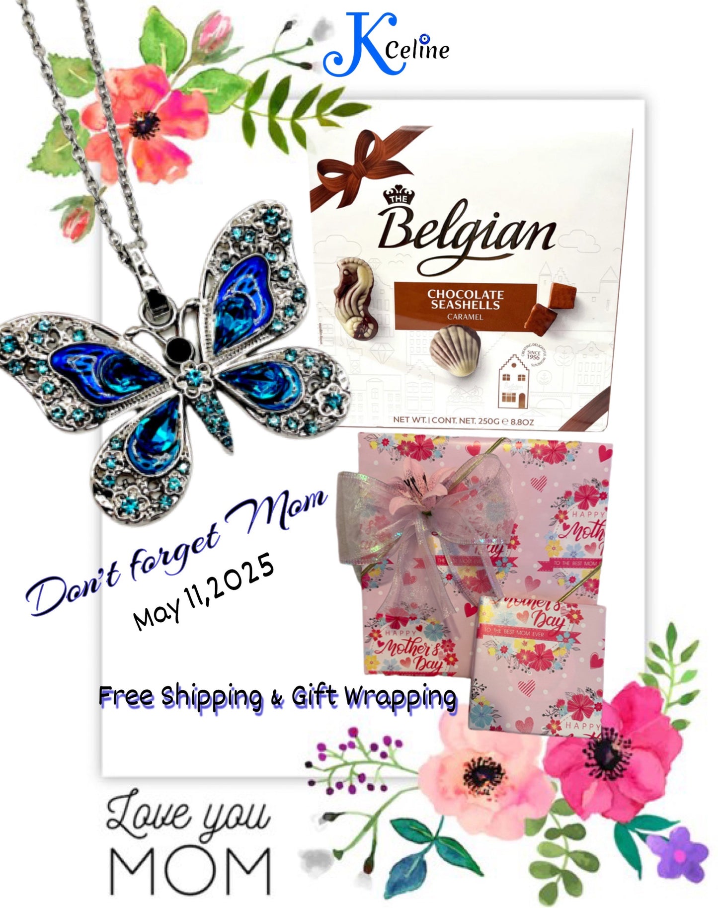 Blue Butterfly Mother's Day Bundle
