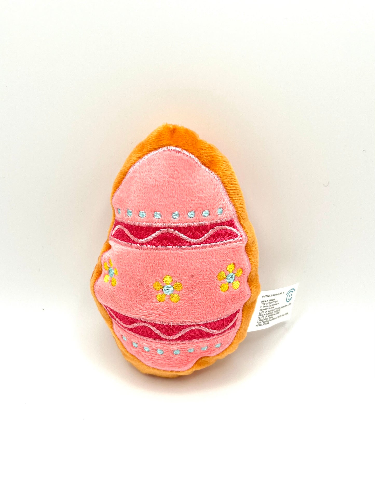 Easter Egg Pink & Purple Squeak Dog Toy