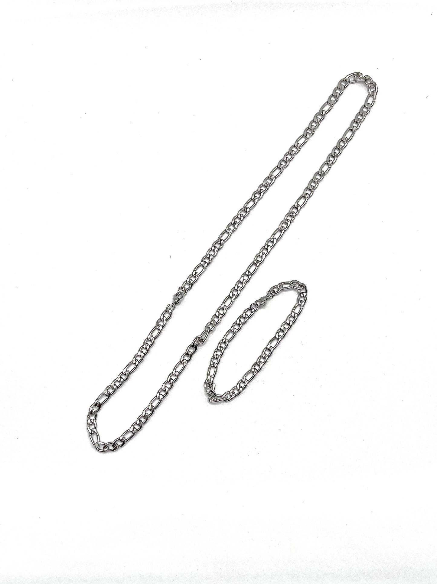 Stainless Steel Chain Set Bracelet & Necklace