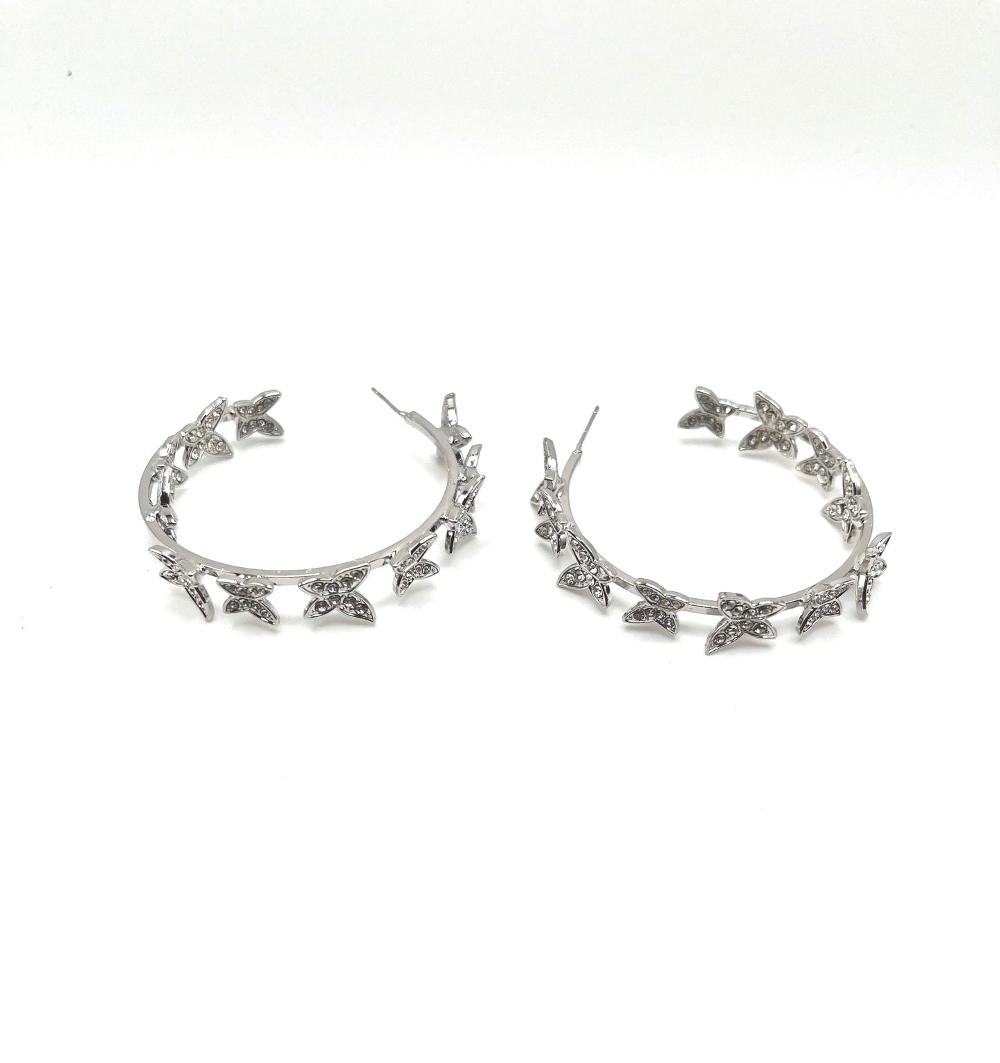 Butterfly Hoop Earings