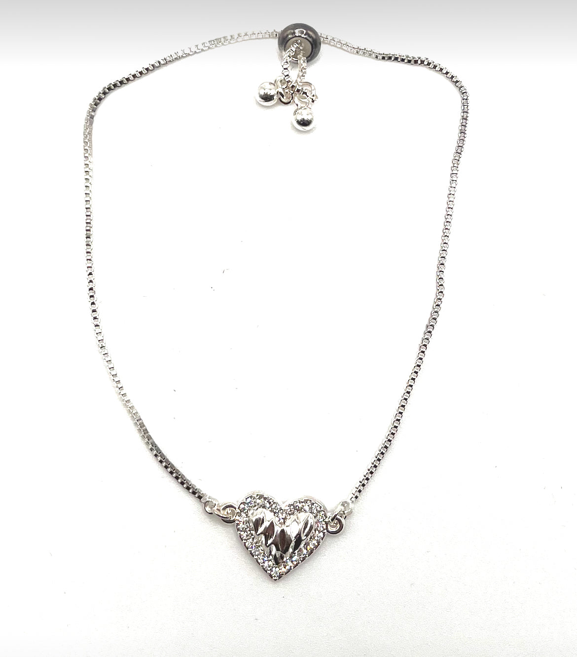 Heart Rhinestone Bracelet
