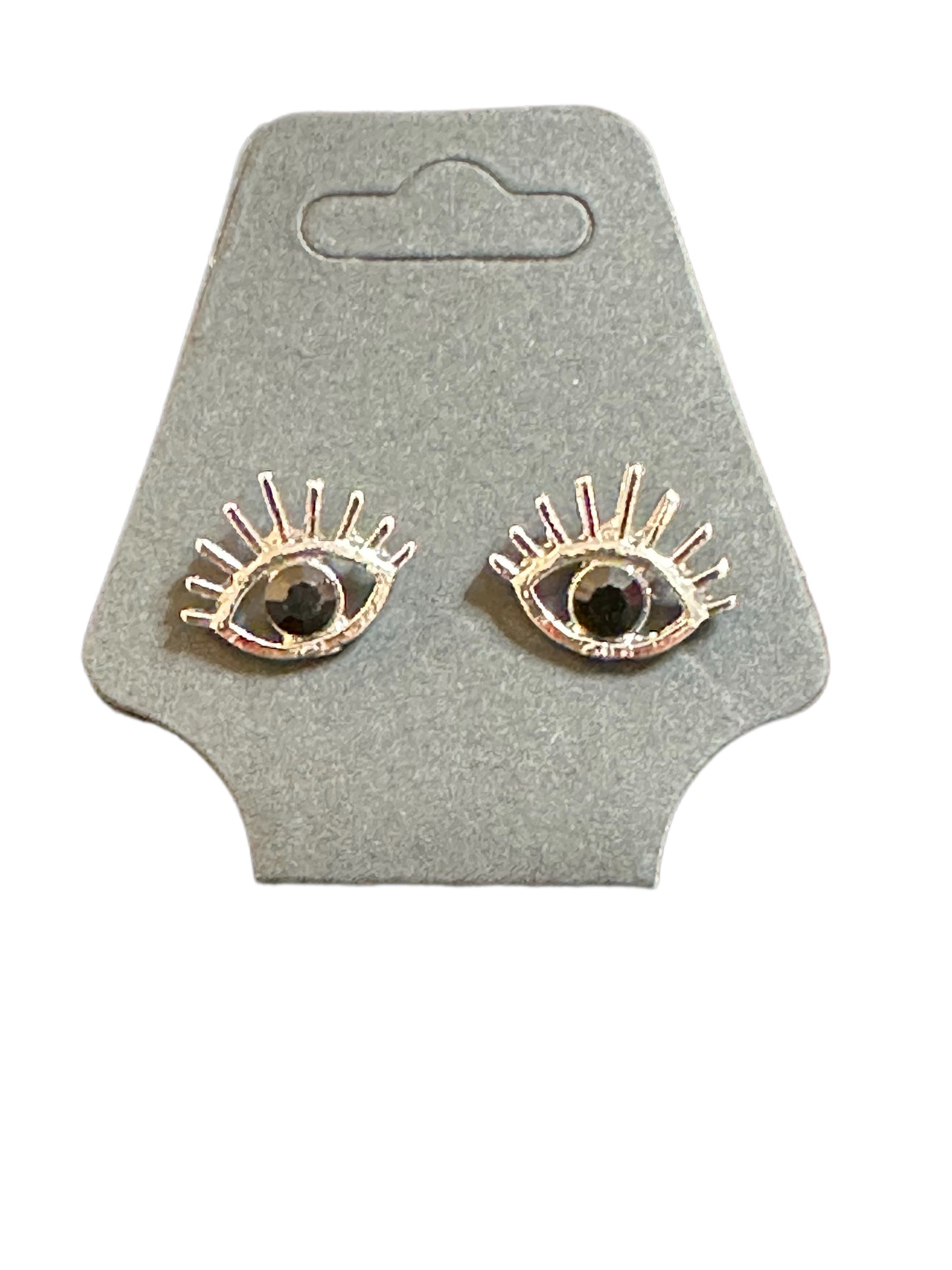 Black Evil Eye Studs