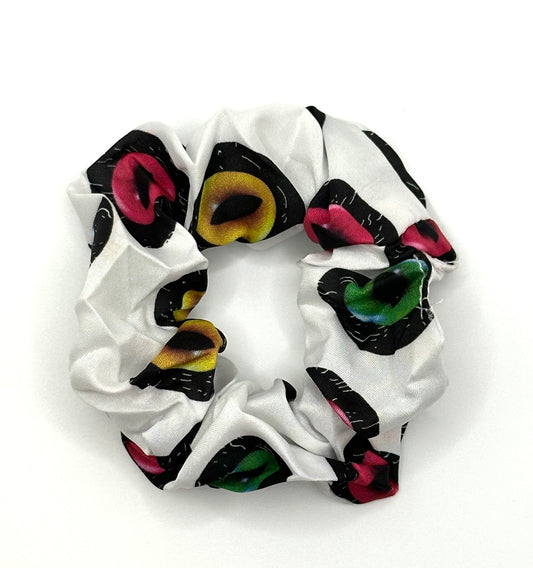 Multi color Evil eye scrunchie