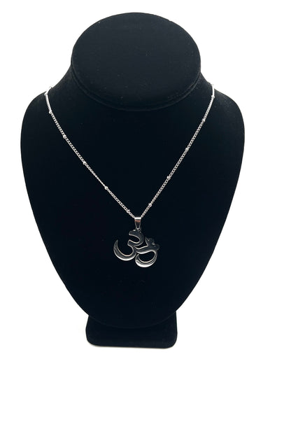 Stainless Steel Ohm Necklace & Pendant