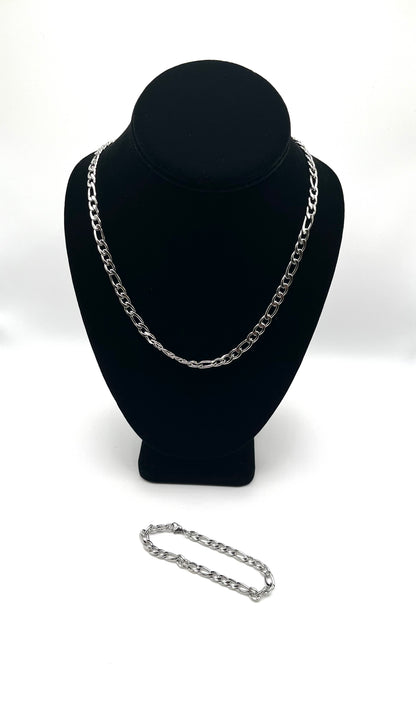 Stainless Steel Chain Set Bracelet & Necklace